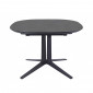 Table de repas ovale extensible D.110/150 cm en céramique gris - DIVA|Table|Meuble et moi