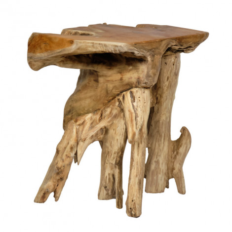 Petite console L. 59 cm en racines de teck style exotique - RAVEN|Table|Meuble et moi
