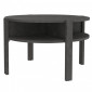 Table d'appoint ronde D. 74 cm décor béton gris anthracite - ROZALY|Table|Meuble et moi