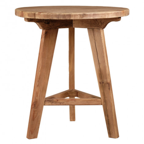 Table de bar D. 89 cm en bois massif pin recyclé - CHALET|Table|Meuble et moi
