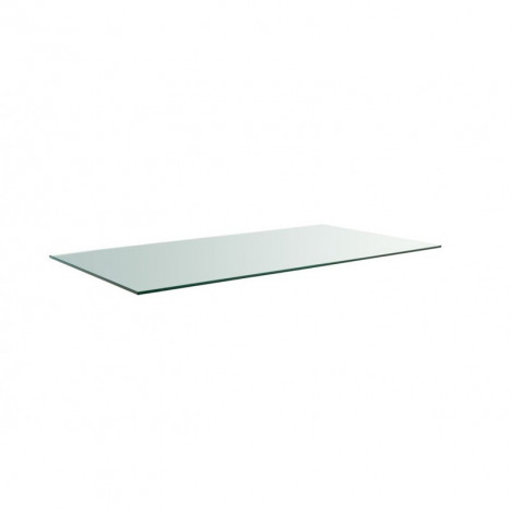 Plateau rectangulaire 120x40 en verre trempé transparent|Table|Meuble et moi