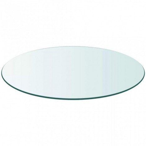 Plateau rond diamètre 150 cm en verre trempé transparent|Table|Meuble et moi