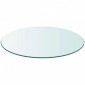 Plateau rond diamètre 150 cm en verre trempé transparent|Table|Meuble et moi