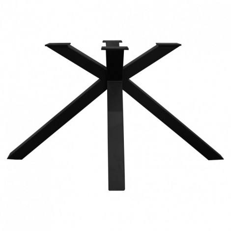 Pied de table de repas métal noir design croix H.65 cm - 04|Table|Meuble et moi