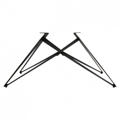 Pied de table de repas métal noir design géométrique H.65 cm - 03|Table|Meuble et moi