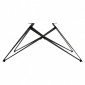 Pied de table de repas métal noir design géométrique H.65 cm - 03|Table|Meuble et moi