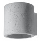 Applique murale ORBIS ciment gris 1 ampoule|Appliques murales|Luminaire Center