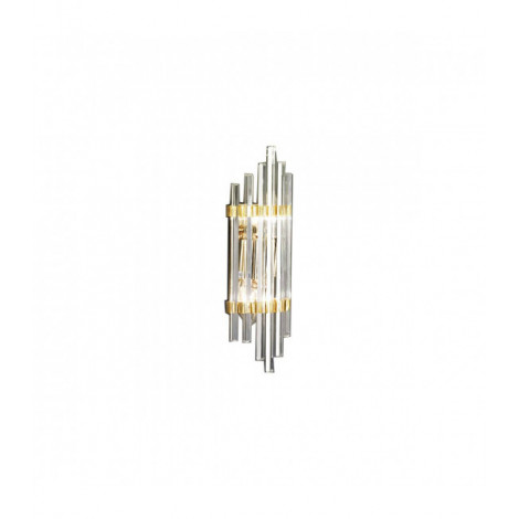 Applique murale en cristal ONTARIO Or 24 Carats 2 ampoules Largeur 10 Cm|Appliques murales|Luminaire Center