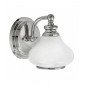 Applique salle de bain Ainsley, chrome poli, verre opale, LED|Appliques murales|Luminaire Center