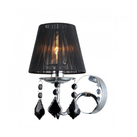 Applique murale en cristal Cornelia Chrome, noir|Appliques murales|Luminaire Center