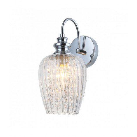 Applique murale en cristal Pirita CR C Chrome|Appliques murales|Luminaire Center