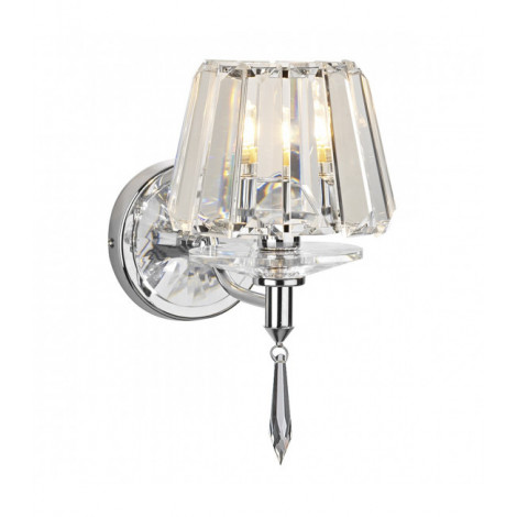 Applique murale Selina chrome poli et cristal 1 ampoule|Appliques murales|Luminaire Center