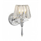 Applique murale Selina chrome poli et cristal 1 ampoule|Appliques murales|Luminaire Center