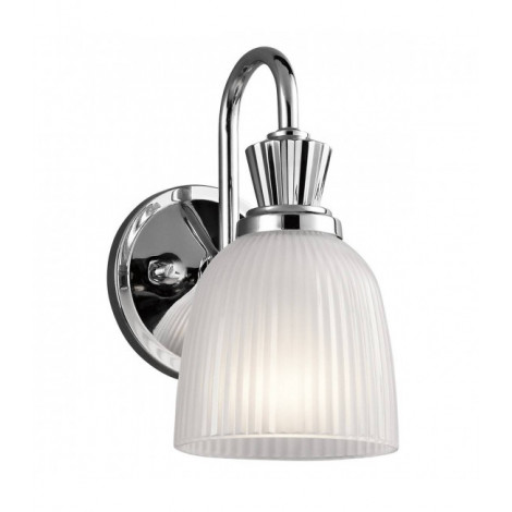 Applique Cora, chrome poli, verre, LED|Appliques murales|Luminaire Center