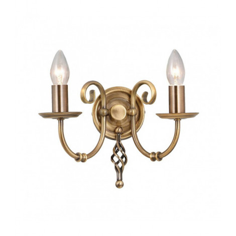 Applique Artisan, laiton antique, 2 ampoules|Appliques murales|Luminaire Center