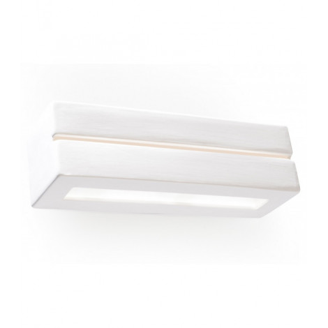 Applique murale VEGA LINE céramique blanc 1 ampoule|Appliques murales|Luminaire Center