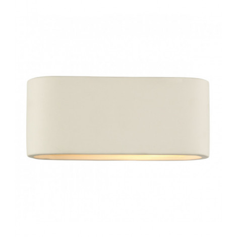 Applique en plâtre Axton Céramique blanc 1 ampoule 8cm|Appliques murales|Luminaire Center