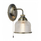 Applique Bistro II, en laiton antique et verre|Appliques murales|Luminaire Center