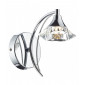 Applique murale Luther chrome poli et cristal 1 ampoule|Appliques murales|Luminaire Center