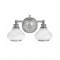 Applique salle de bain Ainsley, chrome poli, verre opale, 2 LED|Appliques murales|Luminaire Center