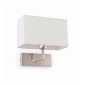 Aplique murale nickel mat Roda 1 ampoule|Appliques murales|Luminaire Center