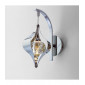 Applique murale Amano avec interrupteur 1 Ampoule chrome poli/cristal|Appliques murales|Luminaire Center