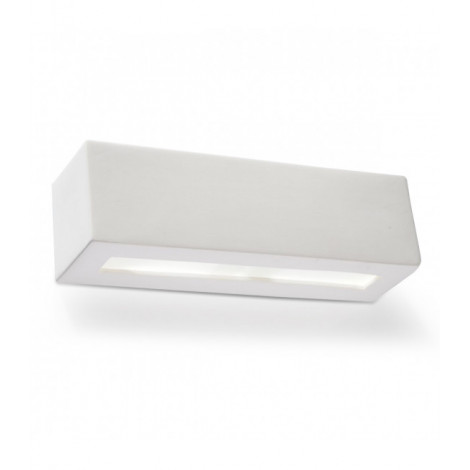 Applique murale VEGA céramique/verre blanc 1 ampoule|Appliques murales|Luminaire Center