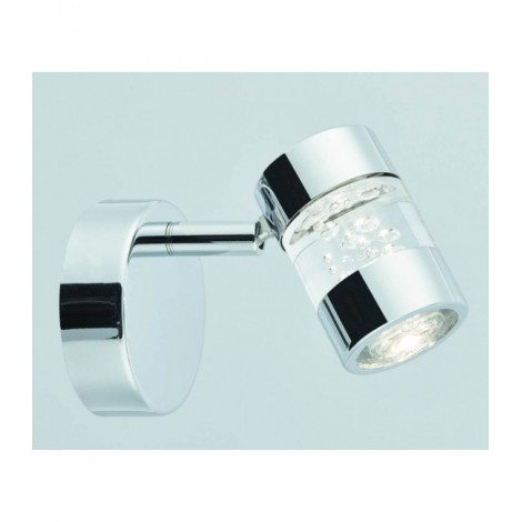 Applique Bubbles, chrome et acrylique, 1 spot LED|Appliques murales|Luminaire Center