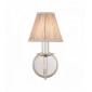 Applique 1 ampoule Stanford, nickel, abat-jour beige|Appliques murales|Luminaire Center