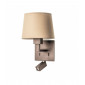 Applique Bali avec liseuse, bronze, sans abat jour|Appliques murales|Luminaire Center