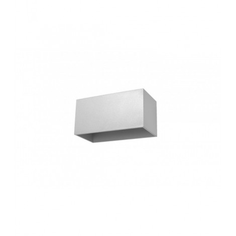 Applique murale QUAD MAXI aluminum gris 2 ampoules|Appliques murales|Luminaire Center