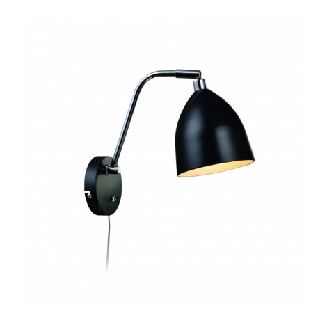 Applique murale FREDRIKSHAMN Noire 1 ampoule|Appliques murales|Luminaire Center