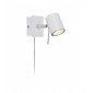 Applique murale HYSSNA LED blanche 1 ampoule|Appliques murales|Luminaire Center