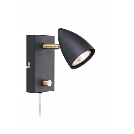 Applique murale CIRO Noire 1 ampoule|Appliques murales|Luminaire Center