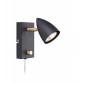 Applique murale CIRO Noire 1 ampoule|Appliques murales|Luminaire Center