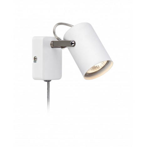 Applique murale KEY blanche 1 ampoule|Appliques murales|Luminaire Center