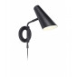 Applique murale CAL Noire 1 ampoule|Appliques murales|Luminaire Center