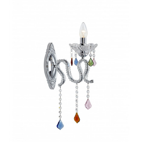 Applique murale en cristal CARAMEL chromée 1 ampoule|Appliques murales|Luminaire Center