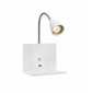 Applique murale LOGI blanche 1 ampoule|Appliques murales|Luminaire Center