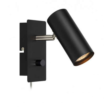 Applique murale BARCELONA Noire 1 ampoule|Appliques murales|Luminaire Center