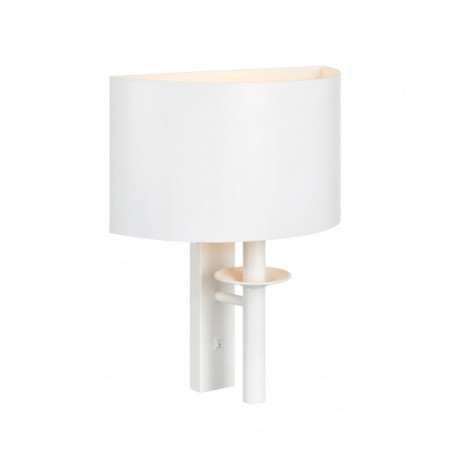 Applique murale ARMOUR blanche 1 ampoule|Appliques murales|Luminaire Center