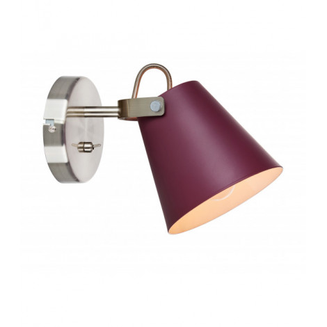 Applique murale TRIBE en acier et bourgogne|Appliques murales|Luminaire Center