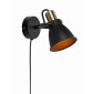 Applique murale ALTON Noire 1 ampoule|Appliques murales|Luminaire Center