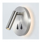 Applique de chevet moderne Nelly Nickel satiné|Appliques murales|Luminaire Center