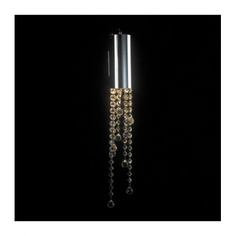 Applique murale en cristal Larix Chrome|Appliques murales|Luminaire Center