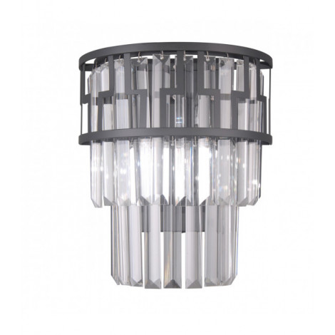 Applique murale en cristal Filip Noir mat|Appliques murales|Luminaire Center