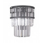 Applique murale en cristal Filip Noir mat|Appliques murales|Luminaire Center