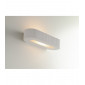 Applique en plâtre Gatsby blanc 2 ampoules 7cm|Appliques murales|Luminaire Center