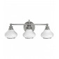 Applique salle de bain Ainsley, chrome poli, verre opale, 3 LED|Appliques murales|Luminaire Center