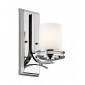 Applique Hendrick, chrome poli, verre opale, LED|Appliques murales|Luminaire Center